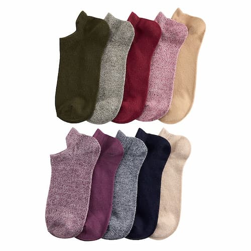 Women’s 10-Pack Knit No Show Socks Set