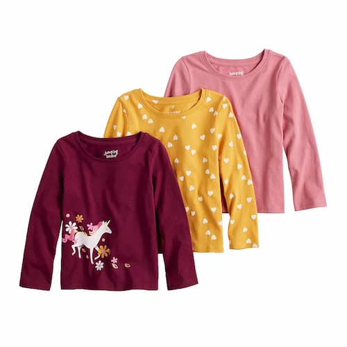 Girl’s 3-Pack Long Sleeve Tees