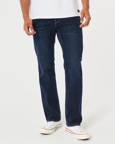 Dark Wash Straight Jeans