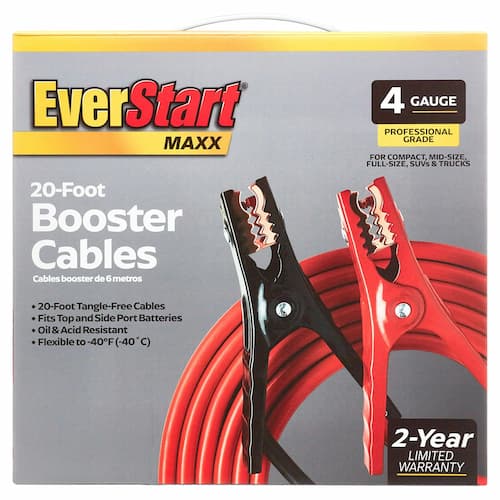 EverStart Maxx 4-Gauge Professional Grade 20-Foot Booster Cables