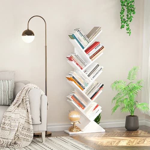 Geometric Tree 9 Tier Bookshelf