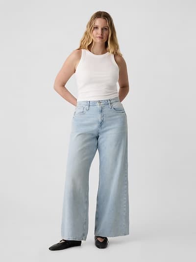 High Rise Wide-Leg Jeans