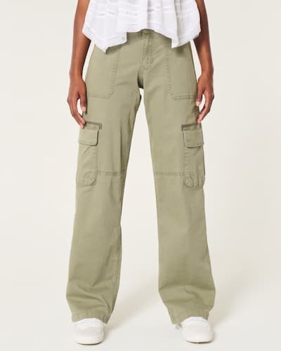 Low-Rise Baggy Cargo Pants