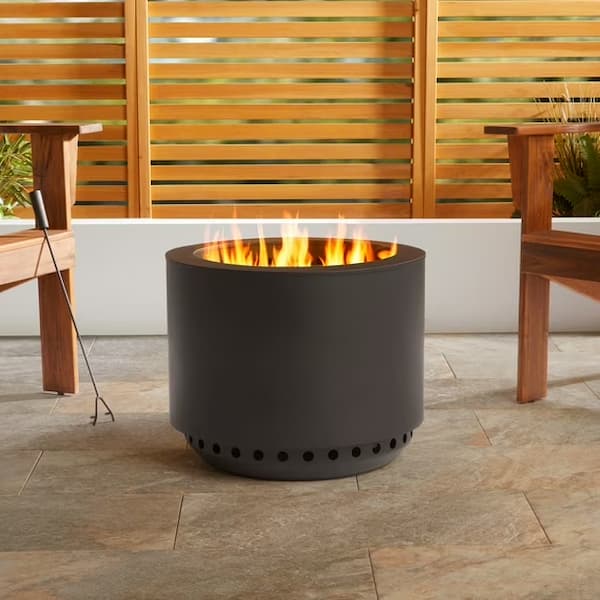 Mainstays 19.5" Smokeless Wood Burning Fire Pit with Lid and Protective Cover deal