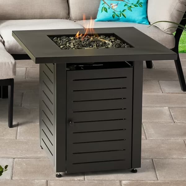 Mainstays 28" 50,000 BTU Propane Fire Pit Table with Lid and Cover deal