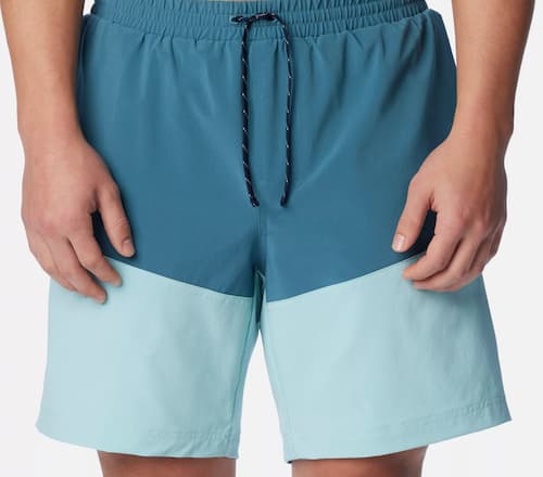 Shorts listrados de verão para homens