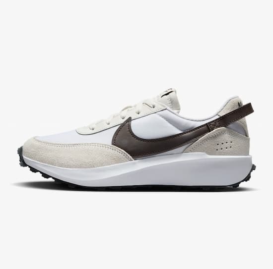 Nike Waffle Launch Women's Shoes in phantom and baroque brown