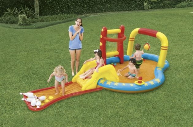 Lil’ Champ Play Pool Center with Slide only $17.30!