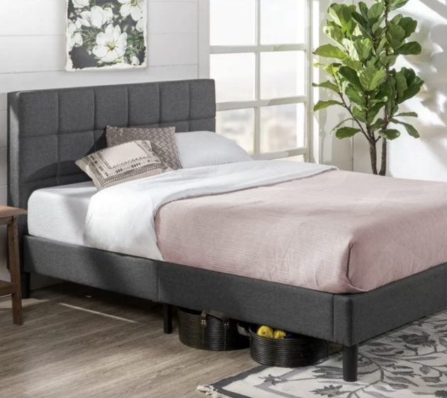 Zinus Lottie 43" Upholstered Platform Bed Frame