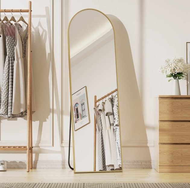 Full Length Arched Standing Floor Mirror only $39.99 shipped (Reg. $140!)