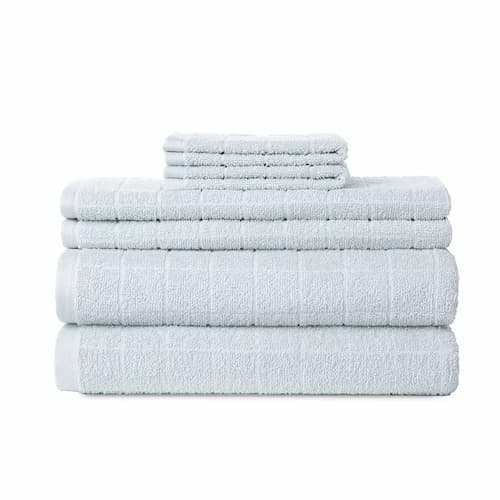 The Big One 6-Piece Bath Towel, Hand Towel & Washcloth Set