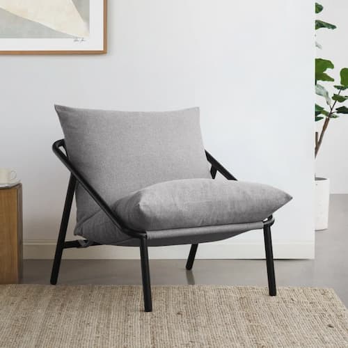 Wade Logan Ayatt Modern Metal Frame Sling Accent Armchair