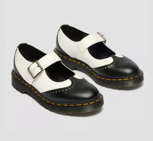 Dr Martens Mary Jane Monochrome Leather Shoes 