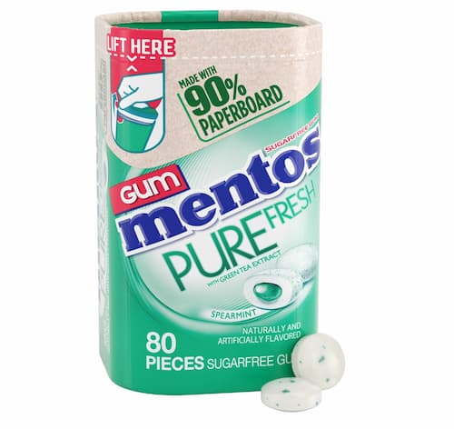 Mentos Pure Fresh Spearmint Sugar Free Gum