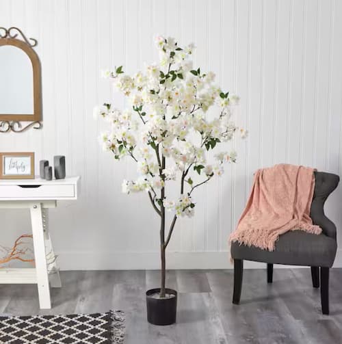 Nearly Natural 6 ft. Cherry Blossom Artificial Tree