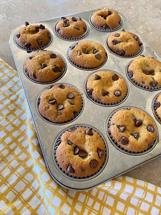 pumpkin chocolate chip muffins