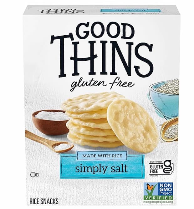 Good Thins Simply Salt Rice Snacks Gluten Free Crackers