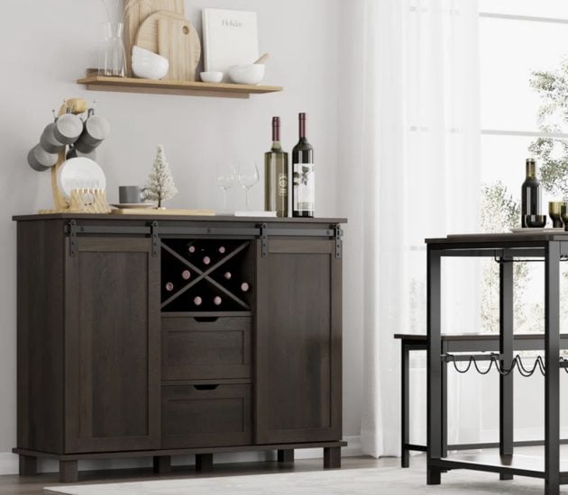 Sideboard Buffet Cabinet with Barn Doors 