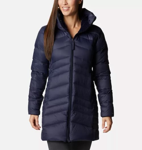 Women's Autumn Park Down Hooded Mid Jacket