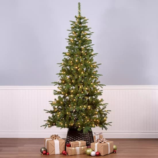National Tree Company Flocked Pacific Mixed Pine 7.5-ft. Pre-Lit Artificial Christmas Tree
