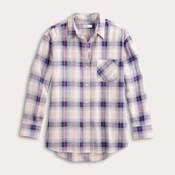 Women's Sonoma Goods For Life Oversized Boyfriend Flannel