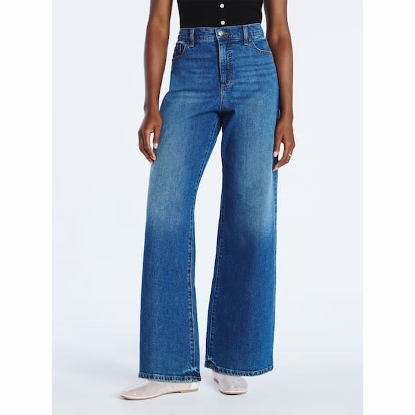 Scoop Women's Wide Leg Low Slung Jeans deal