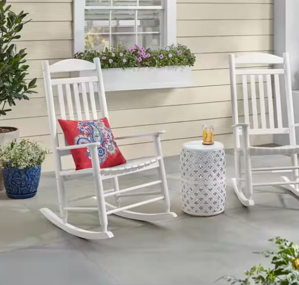 Hampton Bay Wood Outdoor Rocking Chair only $64.50 shipped (Reg. $130 ...