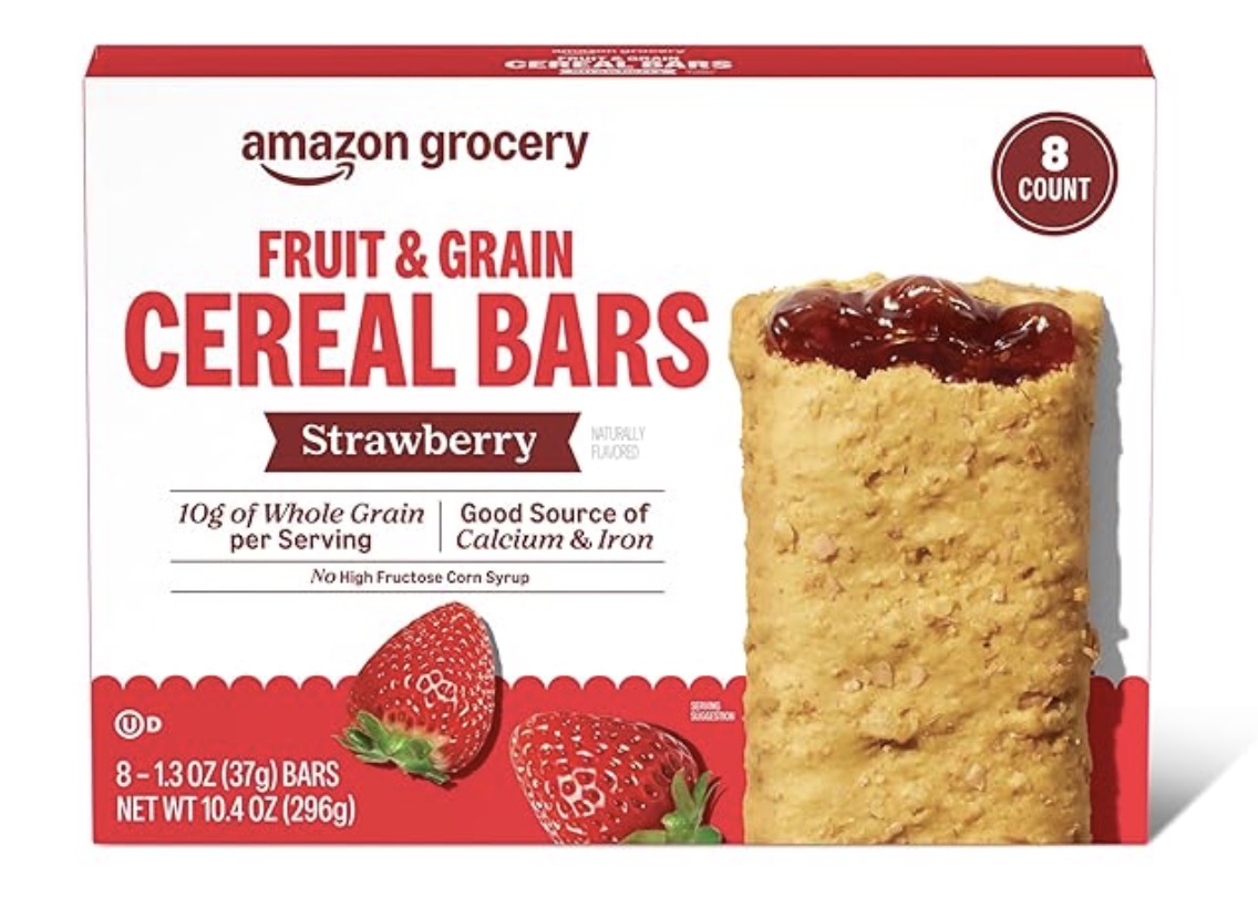 Amazon Grocery Fruit & Grain Cereal Bars, 8 count only $1.52 shipped ...