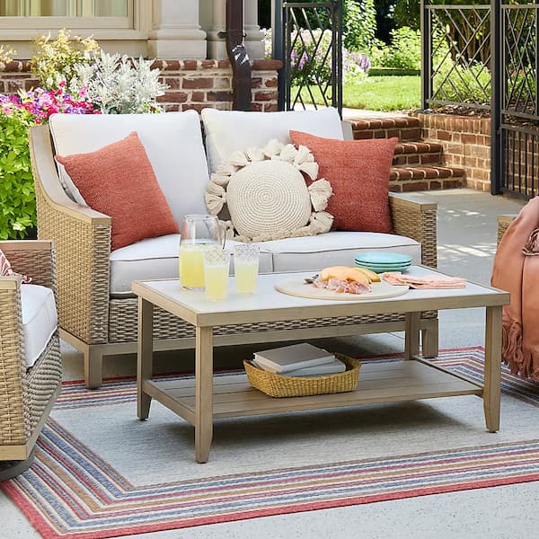 allen + roth Rosedale 2 -Piece Wicker Patio Conversation Set deal