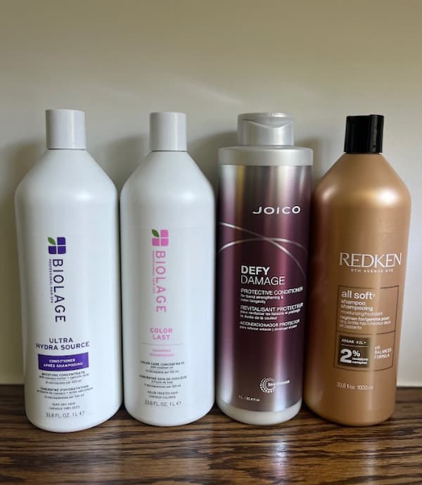 litri di shampoo dei marchi di bellezza