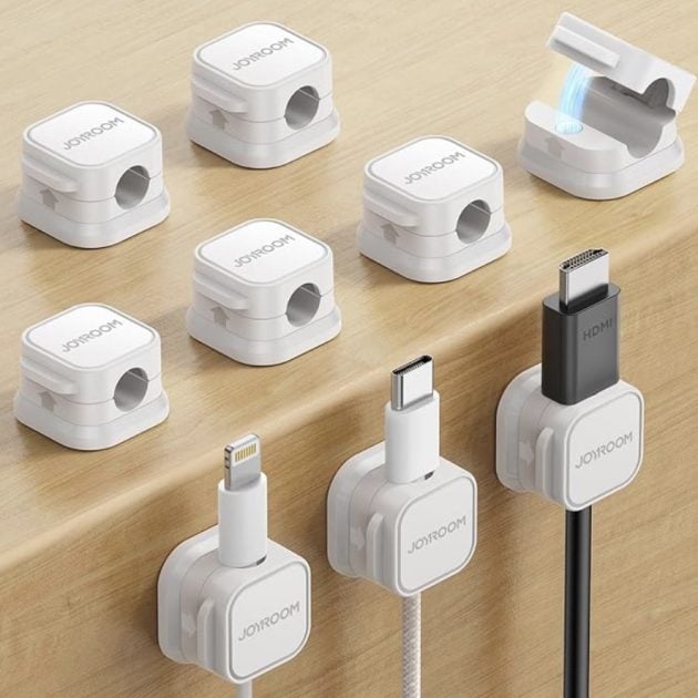 Joyroom Magnetic Cable Clips for Cord Organization 9-Pack only $5.49!