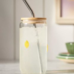 The Icon Juice Glass Tumbler with Lid