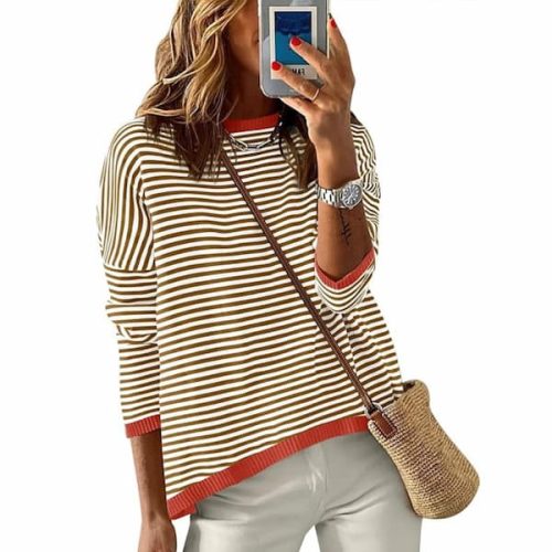 Stripe Crewneck Sweater main image 1