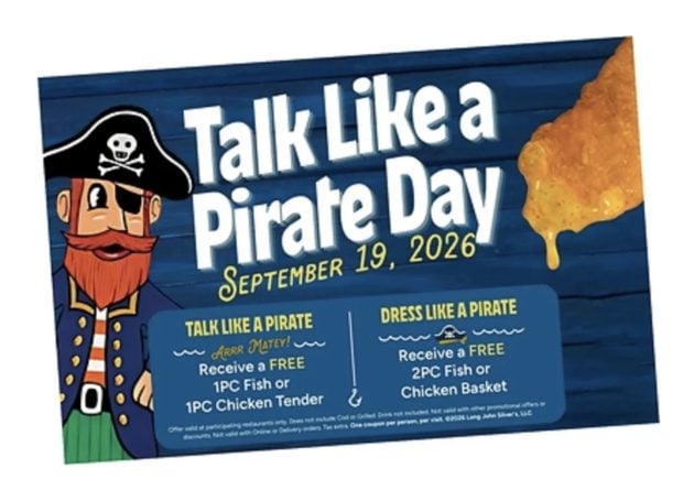 Long John Silver’s: Free Fish on September 19th!