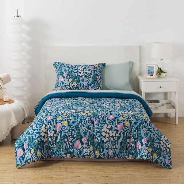 Mainstays All in One Reversible Comforter and Sheet Set, 5-Piece, Twin deal