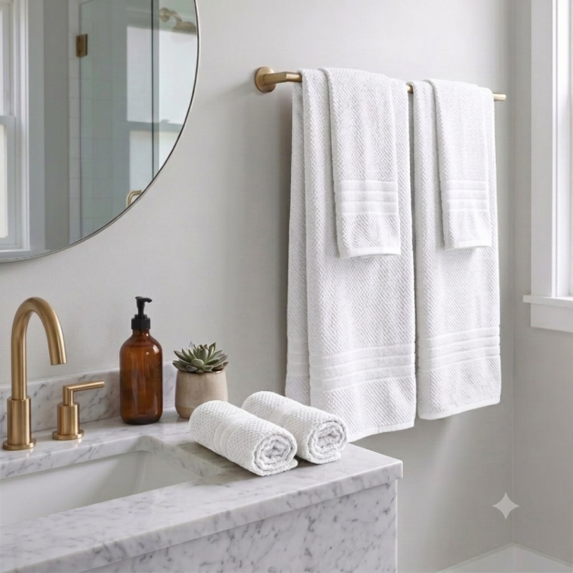 Mainstays Basics 6-Piece White Towel Set deal