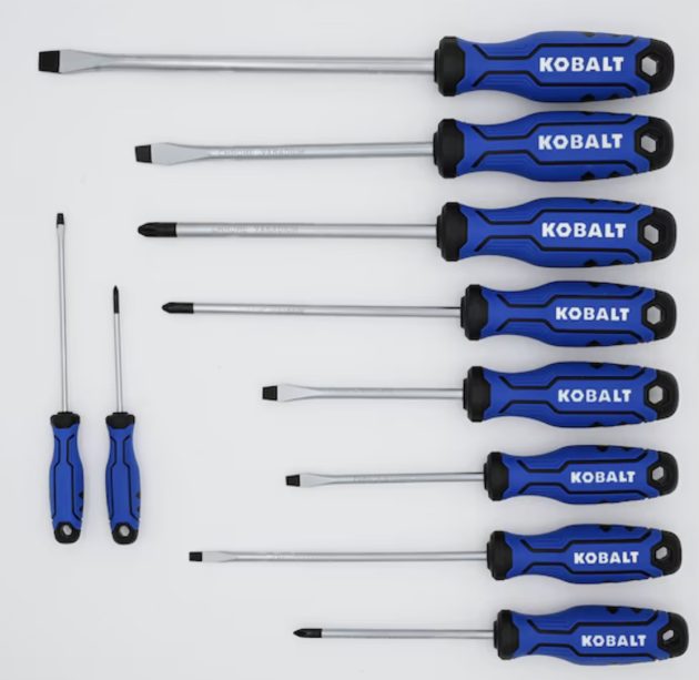 Kobalt 10-Piece Magnetic Screwdriver Set only $14.98, plus more!