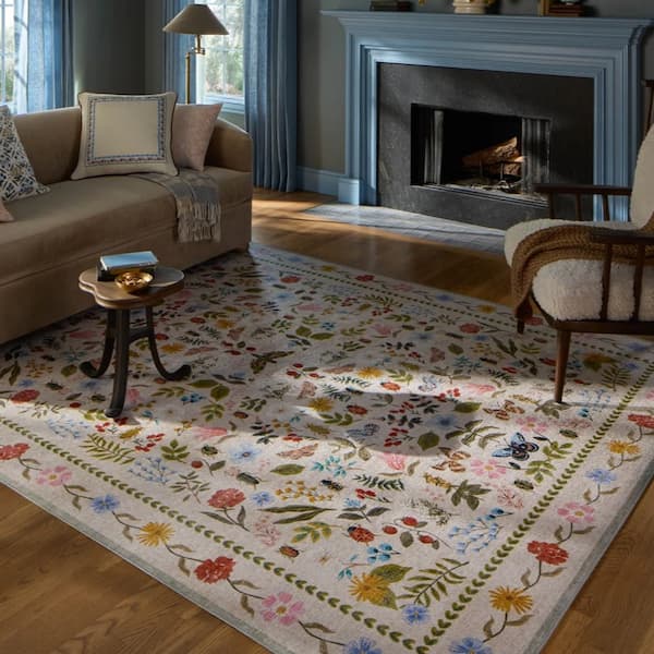 Rifle Paper Co. x Loloi Canopy Cream Area Rug deal