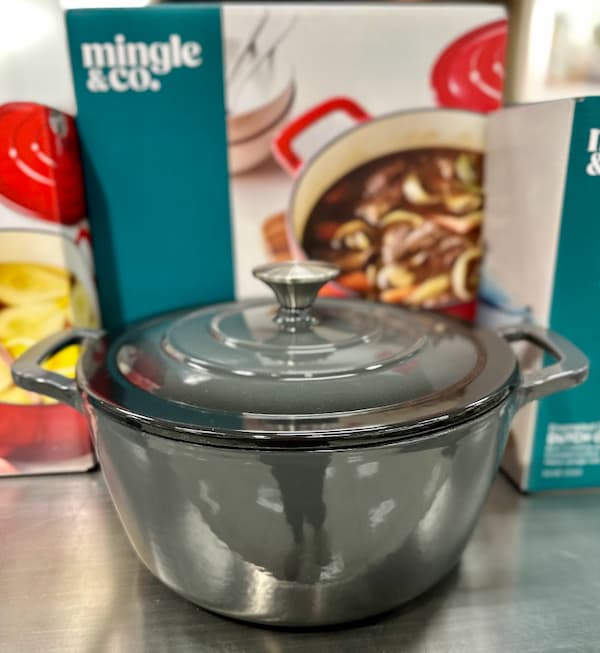 Mingle & Co. 5-qt. Enameled Cast Iron Dutch Oven
