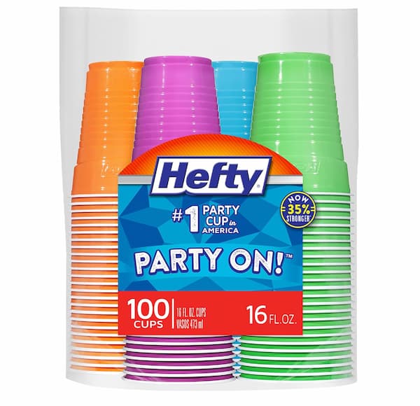 Hefty Party Plastic Cups 100-Count only $7.97 shipped!
