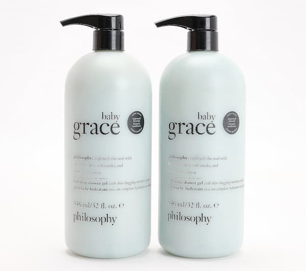 philosophy supersize grace & love shower gel 32oz duo