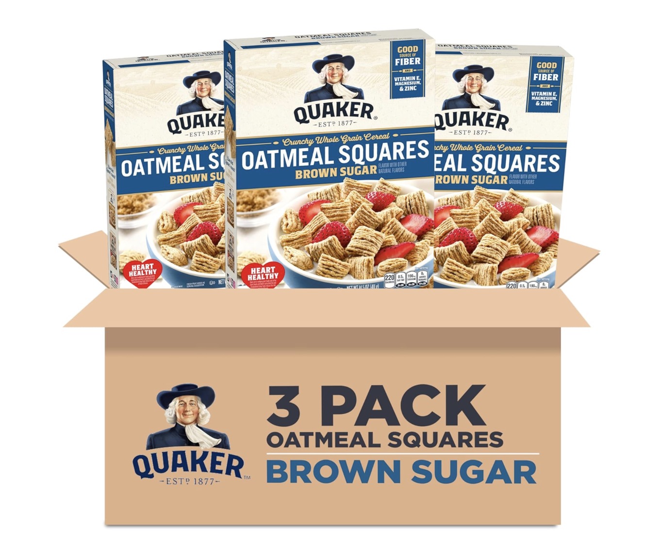 Quaker Oatmeal Squares Breakfast Cereal