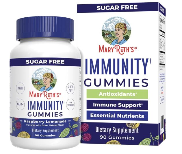 Mary Ruth’s 5-1 Immunity Gummies with Elderberry, 90 count only $14.36 shipped!