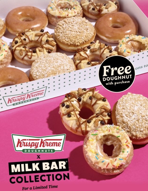 Krispy Kreme Rewards Members: Free Milk Bar Doughnut Today!
