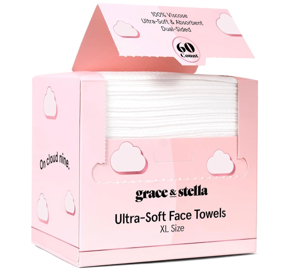 grace & stella Disposable Face Towels, 60 count only .27 shipped!