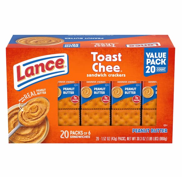 Lance Sandwich Crackers 20-Count only $4.97 shipped!