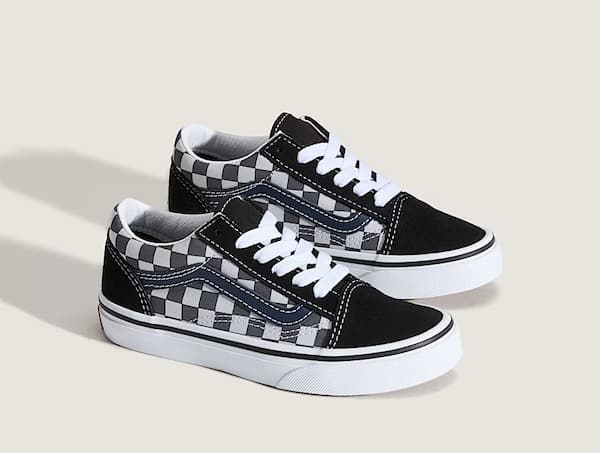 Vans Little Kids Old Skool Checkerboard Shoe deal