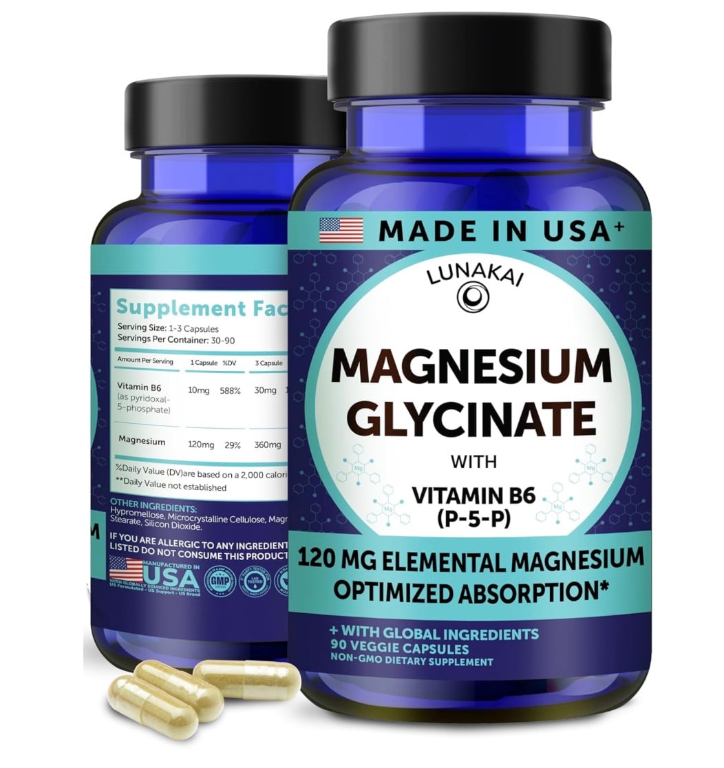 Lunakai Magnesium Glycinate, 90 count only .96 shipped, plus more!