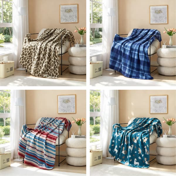Mainstays Fleece Throw Blankets only $3.97!