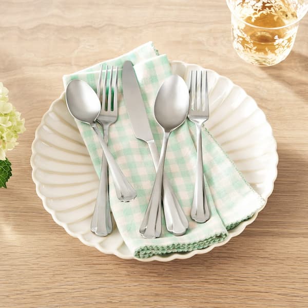 Pioneer Woman Colette Satin 20 piece Flatware Set deal